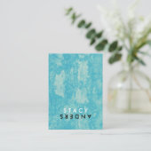 Carte De Visite Lettre Flip Chic Rustique (Debout devant)
