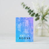 Carte De Visite Lettre Flip Chic Rustique (Debout devant)