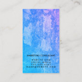 Carte De Visite Lettre Flip Chic Rustique (Dos)