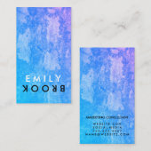 Carte De Visite Lettre Flip Chic Rustique (Devant / Derrière)