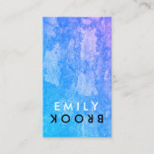 Carte De Visite Lettre Flip Chic Rustique (Devant)