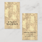 Carte De Visite Lettre Flip Chic Rustique (Devant / Derrière)