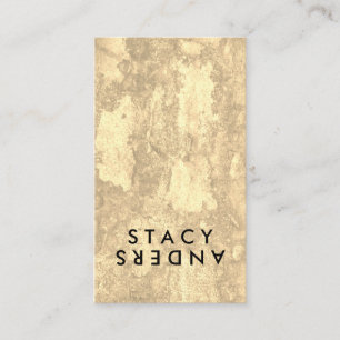 Carte De Visite Lettre Flip Chic Rustique