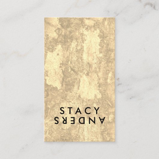 Carte De Visite Lettre Flip Chic Rustique (Devant)