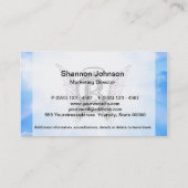 Carte De Visite Lettre initiale d'alphabet du monogramme B avec (Dos)