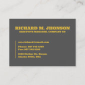 Carte De Visite Lettre initiale du Rose floral Monogramme Nom Coup (Dos)