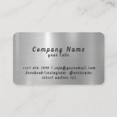 Carte De Visite Lettre M initiale créative Vector Luxe Art (Dos)