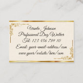 CARTE DE VISITE LETTRE NOIRE OMOMOBILE OMOMOBILE OMOBILE (Dos)