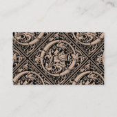 Carte De Visite Lettre O Monogramme Médiéval Art Nouveau (Dos)