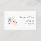 Carte De Visite Lettre Pilates A Pose | Lettre monogramme A Pilate (Dos)