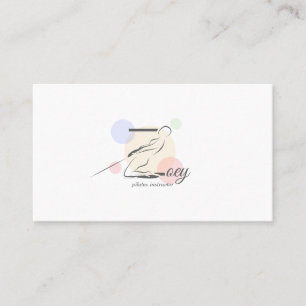 Carte De Visite Lettre Pilates Z Pose Lettre monogramme Z Pilate