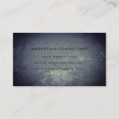 Carte De Visite Lettre Retourner rustique avec bordure (Dos)