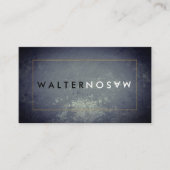 Carte De Visite Lettre Retourner rustique avec bordure (Devant)