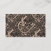 Carte De Visite Lettre U Monogramme médiéval Art Nouveau (Dos)