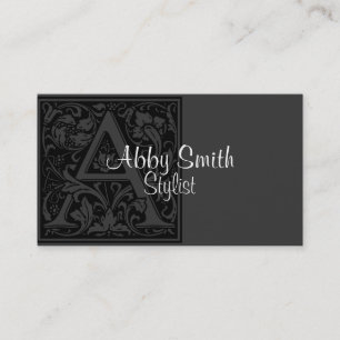 Carte De Visite Lettre vintage "A"