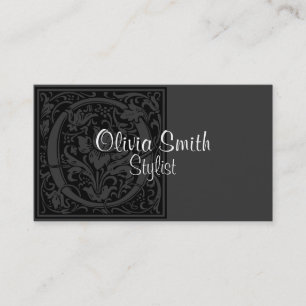 Carte De Visite Lettre vintage "O"