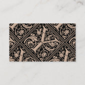 Carte De Visite Lettre Y Monogramme médiéval Art Nouveau (Dos)