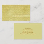 Carte De Visite Lettres aléatoires (Devant / Derrière)