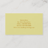 Carte De Visite Lettres aléatoires (Dos)