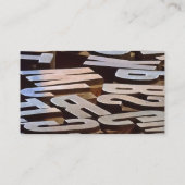 Carte De Visite Lettres de saisie (Dos)