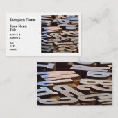 Carte De Visite Lettres de saisie (Devant / Derrière)