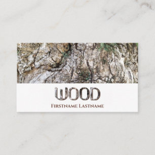 Carte De Visite Lettres en bois 100% naturel biologique