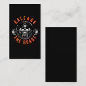 Carte De Visite Levage de poids Gorilla Levage de la bête (Devant / Derrière)