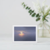 Carte De Visite Lever/Coucher de soleil (Bordé) (Debout devant)