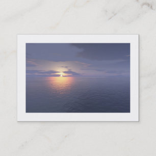 Carte De Visite Lever/Coucher de soleil (Bordé)