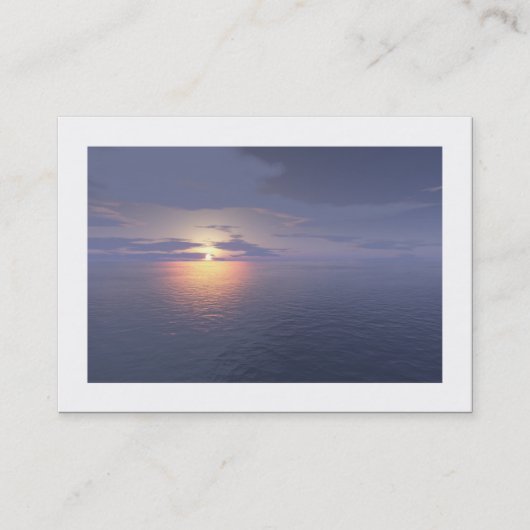 Carte De Visite Lever/Coucher de soleil (Bordé) (Devant)