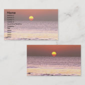 Carte De Visite Lever de soleil (Devant / Derrière)