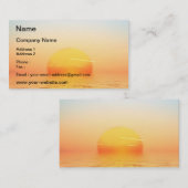 Carte De Visite Lever de soleil (Devant / Derrière)