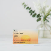 Carte De Visite Lever de soleil (Debout devant)