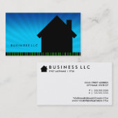 Carte De Visite lever de soleil à la maison de code barres (Devant / Derrière)