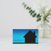 Carte De Visite lever de soleil à la maison de code barres (Debout devant)