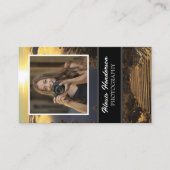 Carte De Visite Lever De Soleil Au-Dessus Des Nuages Script Blanc  (Devant)