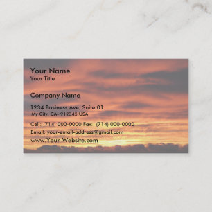 Carte De Visite Lever de soleil de Mt. Baw Baw Vic.Australia