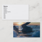 Carte De Visite Lever de soleil et formations d'icebergs (Devant / Derrière)