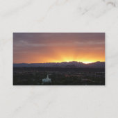 Carte De Visite Lever de soleil sur le paysage de St. George Utah (Dos)