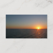 Carte De Visite Lever du soleil à Sea III Océan Horizon (Dos)