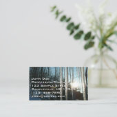 Carte De Visite Lever du soleil à travers Icicles hiver Photograph (Debout devant)