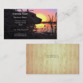 Carte De Visite Lever du soleil dans l'aveugle de canard (Devant / Derrière)