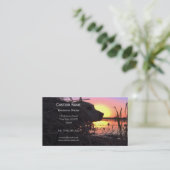 Carte De Visite Lever du soleil dans l'aveugle de canard (Debout devant)