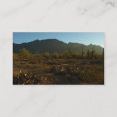 Carte De Visite Lever du soleil du Saguaro dans le parc national d (Dos)