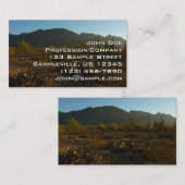 Carte De Visite Lever du soleil du Saguaro dans le parc national d (Devant / Derrière)