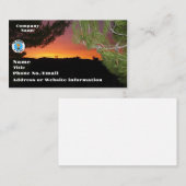 Carte De Visite Lever du Soleil Électrique (Devant / Derrière)