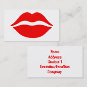 Carte De Visite Lèvres (Devant / Derrière)