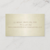 Carte De Visite Lèvres à gouttes métalliques élégantes pour filles (Dos)