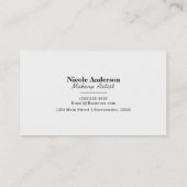 Carte De Visite Lèvres Argentées Bisou Maquillage Beauté Glam Chic (Dos)