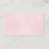 Carte De Visite Lèvres blanches rouges embrassent rose nom de l'en (Dos)